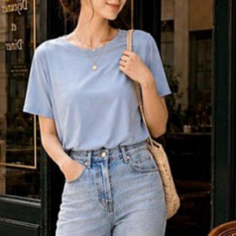 여성 브라캡 노와이어 반팔 홈웨어 티셔츠 데일리룩 파자마 캡티셔츠