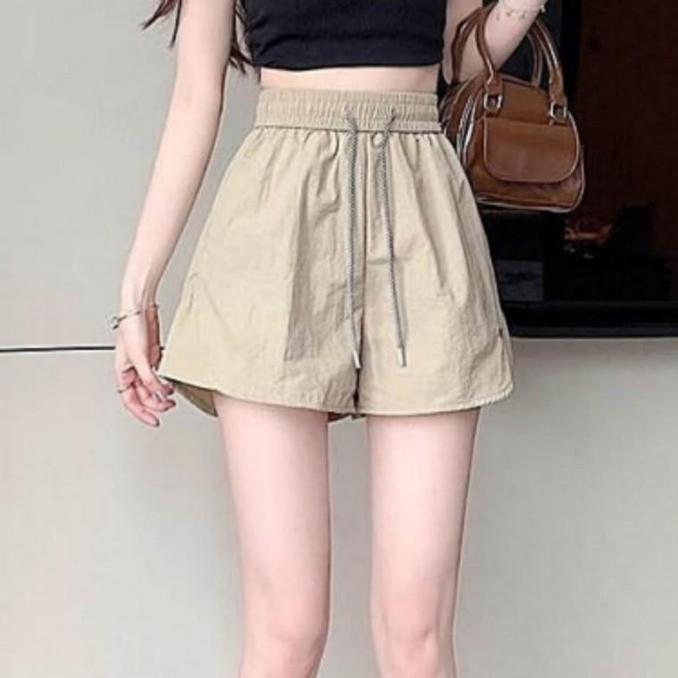 여성 자수 밴딩 A라인 와이드 여름 반바지 데일리룩 숏팬츠 코튼팬츠