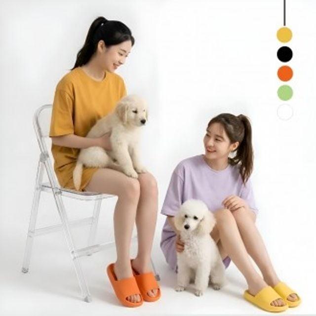 남여공용 거실 층간소음방지 발편한 푹신 논슬립 여름 실내화