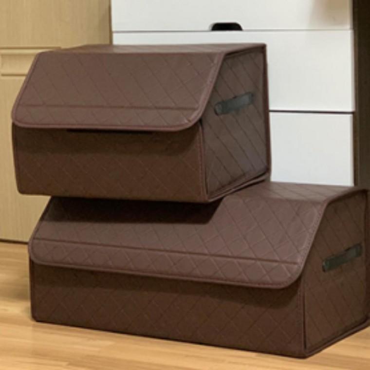 접이식 자동차 가죽 트렁크 정리함 보관함 수납함 S