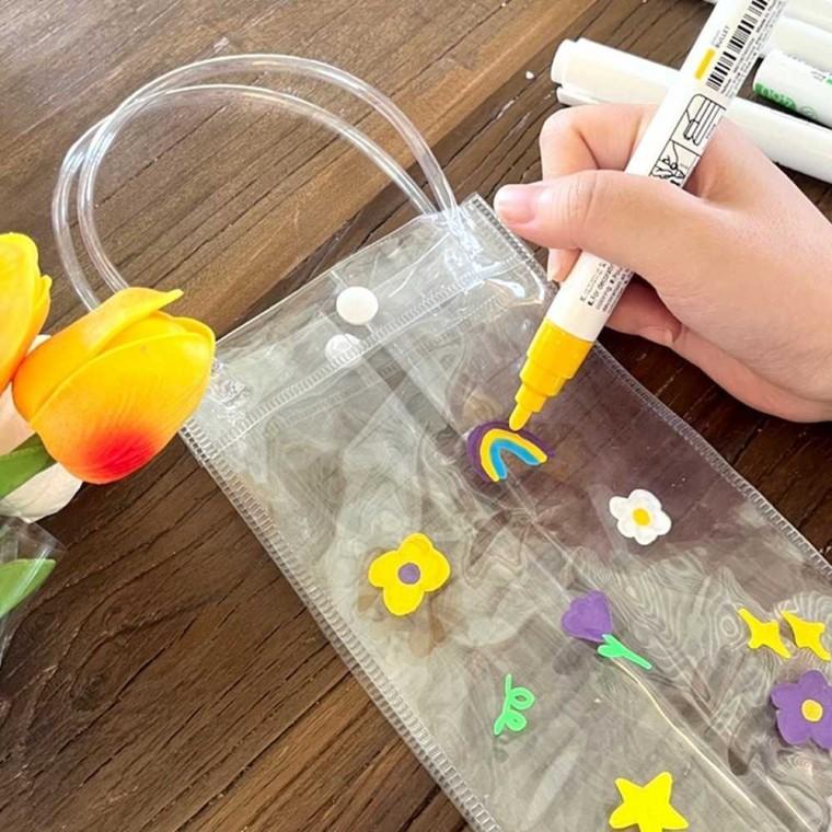PVC 투명 칠링백 포장속지 꽃포장지 투명PVC백