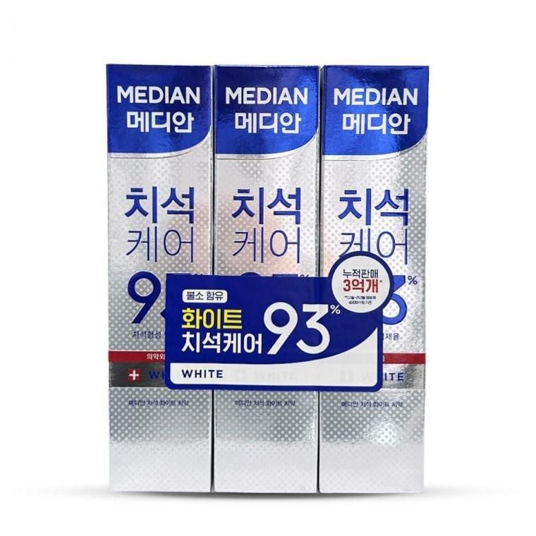 메디안 치석 케어 미백 화이트 치약 3개입