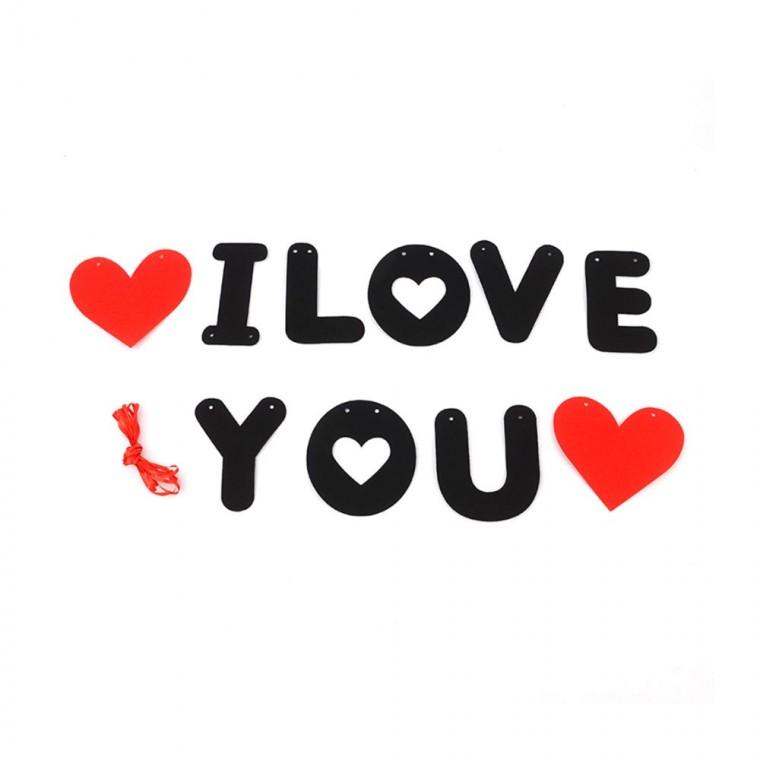 I LOVE YOU 고백 레터링 파티 장식 이벤트 프로포즈 소품 가랜드 글자꾸미기