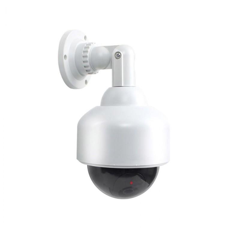 방범카메라 원형 가짜CCTV 기둥형 보안 깜빡임 LED 경고 감시 모형카메라 설치 방범