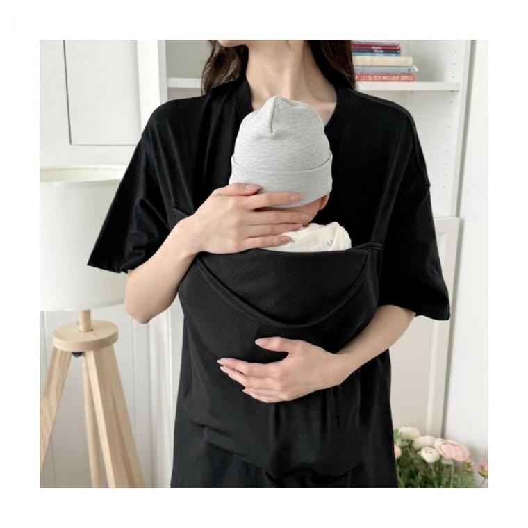 루미나D 티셔츠 신생아 벨라마마 부모 슬링 아기띠 데일리 외출복 캐주얼코디