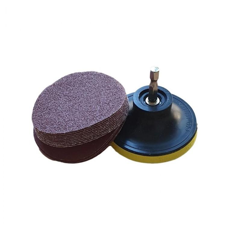 루미나D 원형사포 75mm 실용 샌딩 페이퍼 샌더 녹 제거 다용도