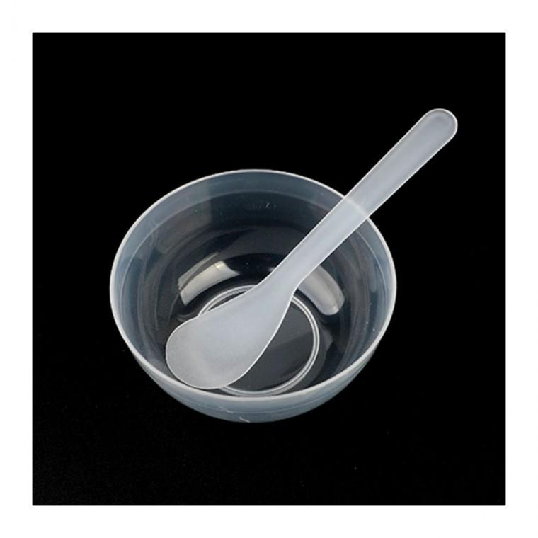 반투명 믹싱볼 계량컵 그릇 염색 스푼 미용 믹싱 주방 반죽 블루 베이킹