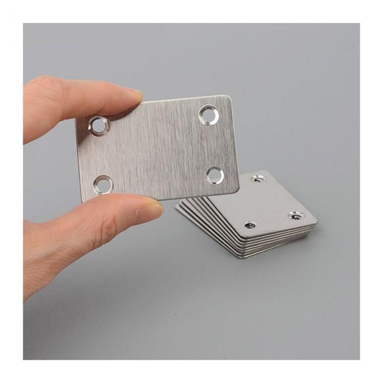 선반 보강 사각철판 10개입 브라켓 DIY 조립 연결 나사홀 가구 목공 고정