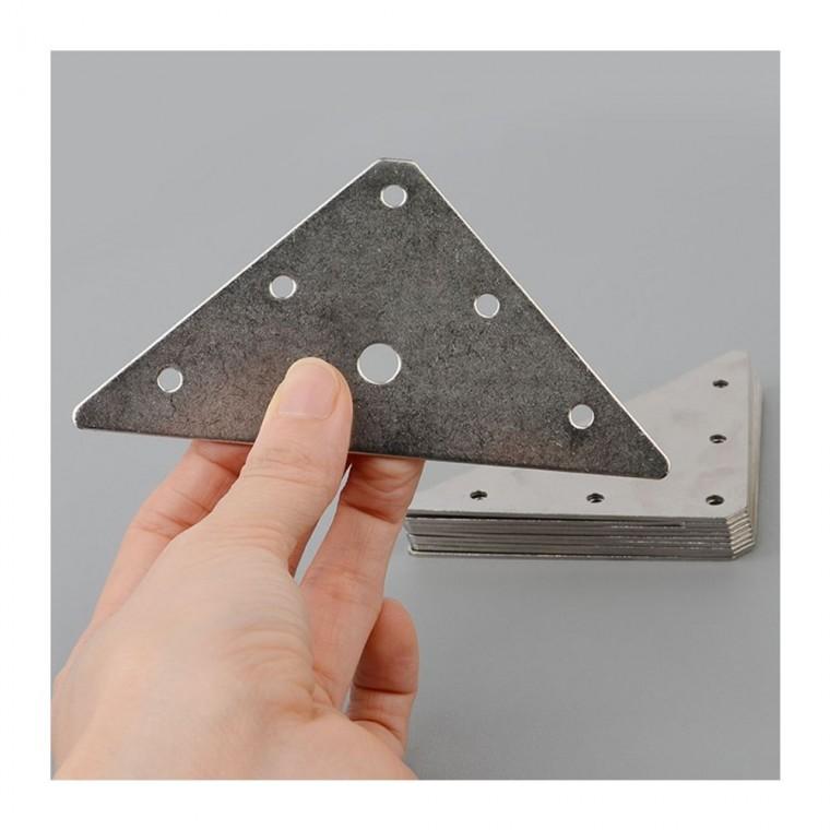 가구 코너 보강철 DIY 나사구멍 선반 조립 10개입 삼각 브라켓 목공 고정
