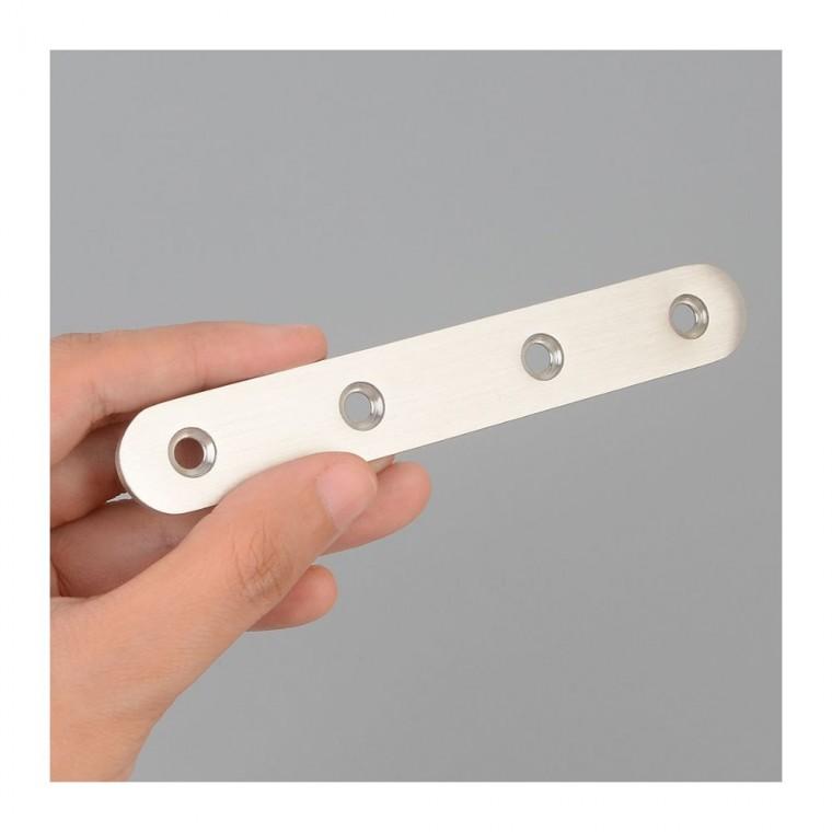 목재 접합 보강 DIY 가구 나사구멍 122mm 고정 선반 평판철 조립 10개입