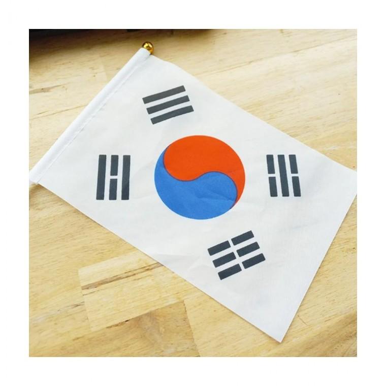 루미나D 천수기 14x21cm 폴리 행사용 응원 미니 국기 다용도