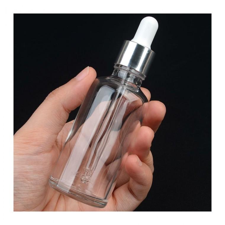 스포이드 유리병 50ml 휴대용 리필 공병 화장수 여행 소분 세럼 투명