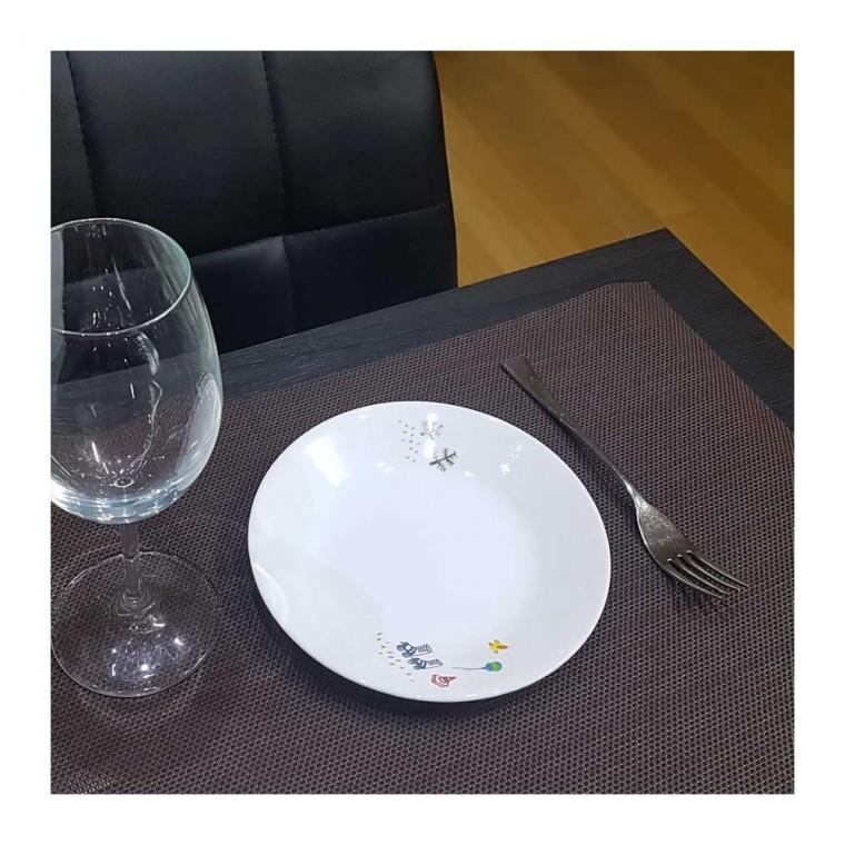 식탁 테이블 논슬립 4P 주방 그릇 매트 식기