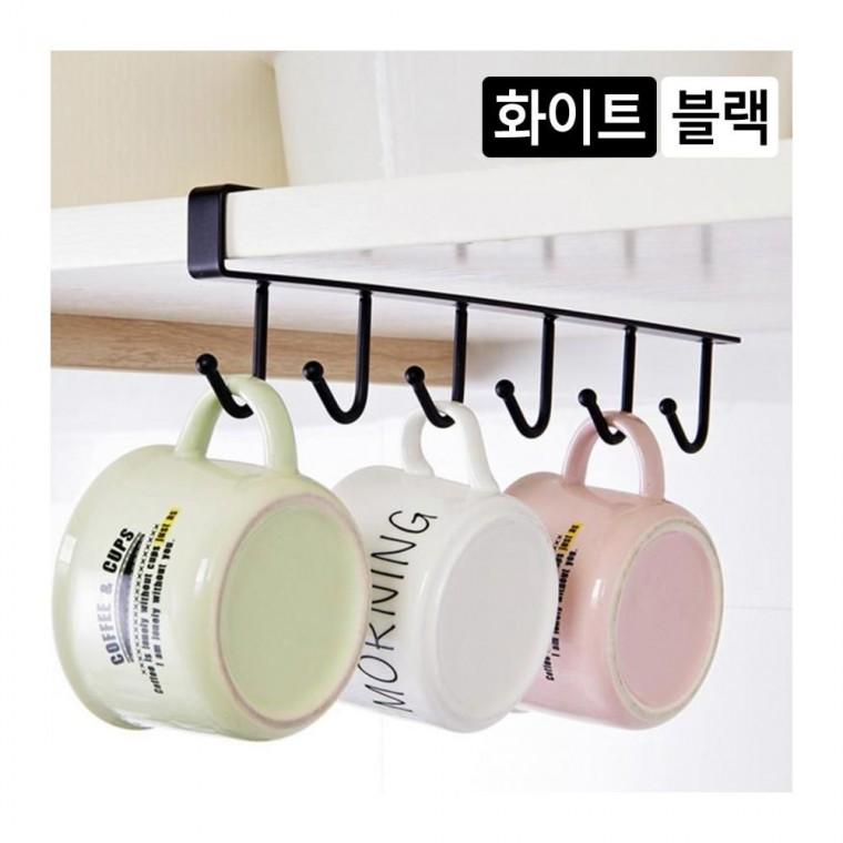 틈새활용 주방 조리도구 걸이 스텐 벽면부착 싱크대 6단 공간확보