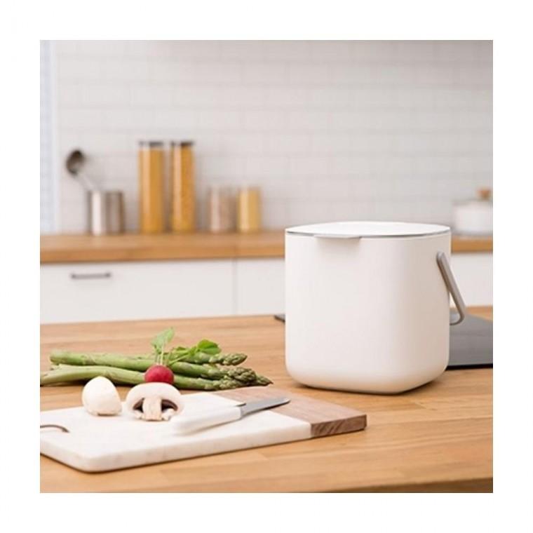 루미나D 쓰레기통 2.6l 음식물 물빠짐 채반 냄새차단 야외용 원예용