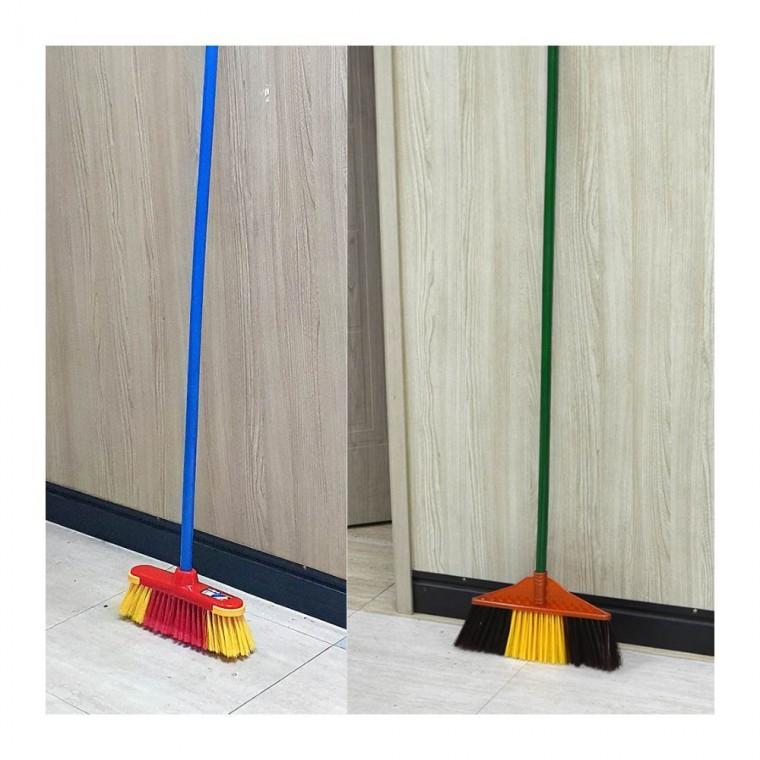 롱 빗자루 긴자루 마당 바닥 현관 청소 쓸기 털이 업소 창고 먼지 실외