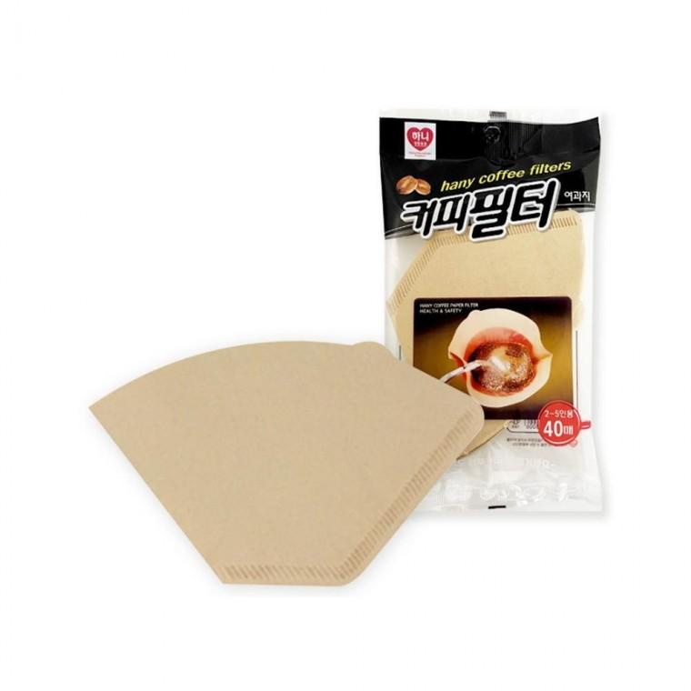 루미나D 커피 필터 2-5인용 80매 종이 여과지 드립용 가정 간식 음료 식품 보관용