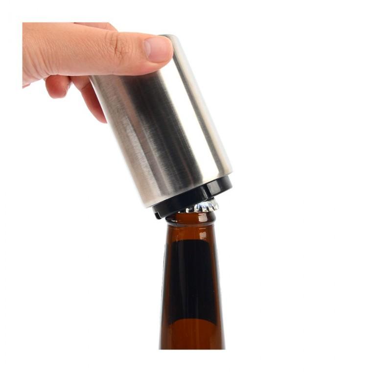 원터치 맥주 뚜껑 캔따개 여는 자동 소다 캡리무버 오프너 스텐 병마개