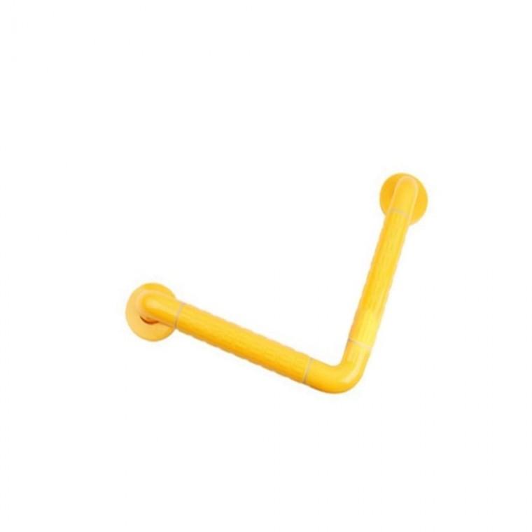 90도 안전바 보조손잡이 노랑 30cm 변기지지대 양변기 핸드레일