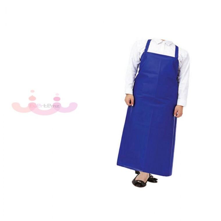 H형 무광 우레탄 방수앞치마 특대형 파랑 목욕 작업용 요식업