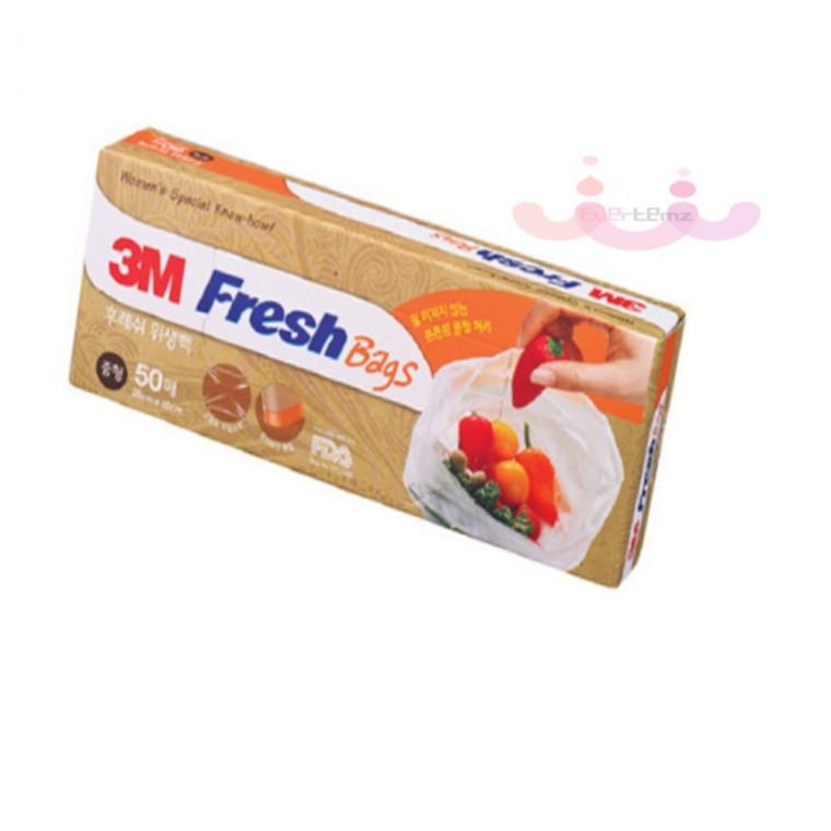 3M 위생백 중형 25x35cm 50P 주방비닐 비닐팩 배변봉투