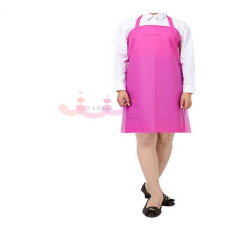 H형 무광 우레탄 방수앞치마 중형 핑크 급식주방 업소주방용방수앞치마 위생앞치마