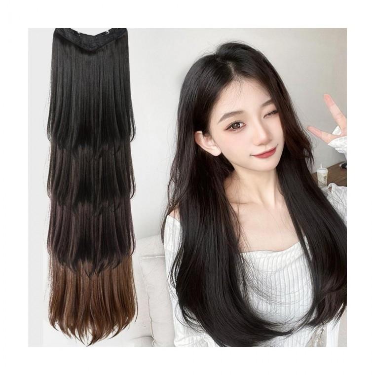 루미나D 헤어피스 sd-230906 u자형 스트레이트 반가발 가정 미용 피부 관리용품