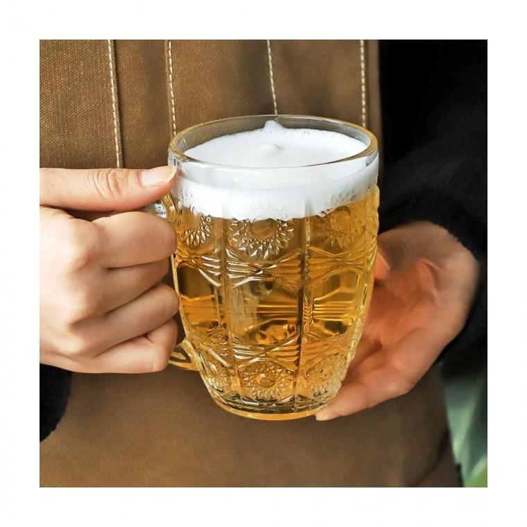 루미나D 맥주잔 500ml 2p 손잡이 주방 조리 식기 보관 가정용