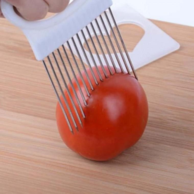 야채 고정 슬라이서 야채절단고정기 슬라이서고정 야채고정꽂이 과일고정기 야채절단보조기