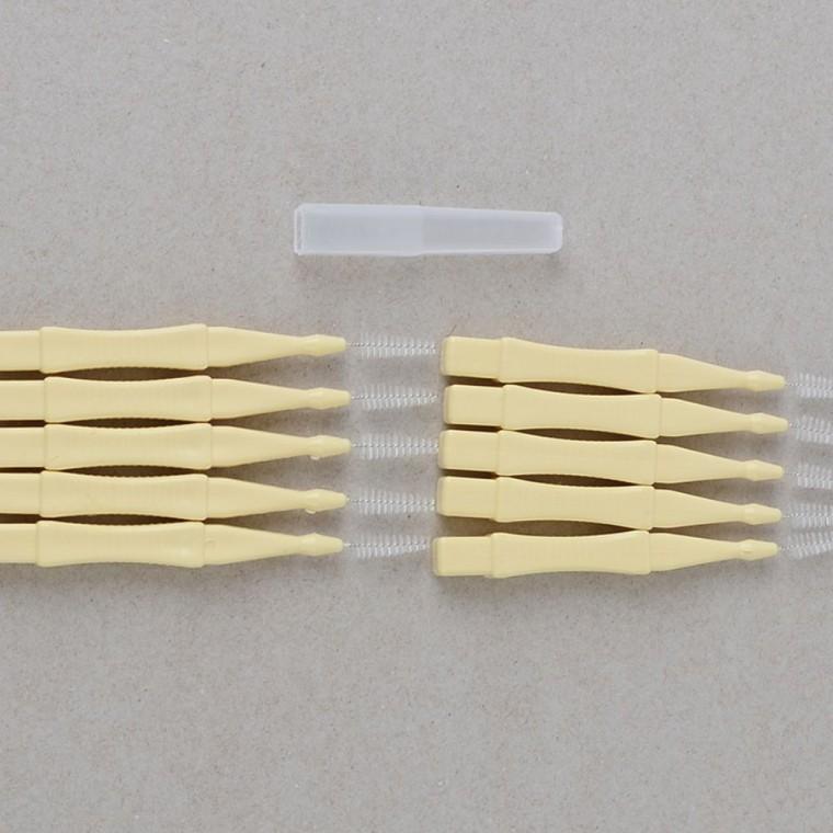 휴대용치간칫솔 치간 브러시 일자 치실 예방 관리 대체 치석 10P 솔이쑤시개 잇몸