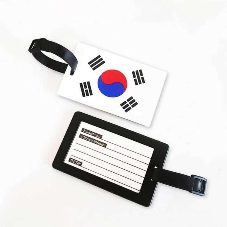 가방 태극기 네임택 캐디백이름표 태극기네임택 이름표고리 가방네임택 네임텍