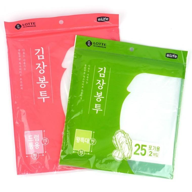김장 대형 비닐 배추 야채 보관 투명 김치비닐 2매입 김치 봉투