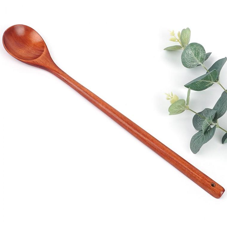 원목스푼 33cm 볶음스푼 원목티스푼 긴숟가락