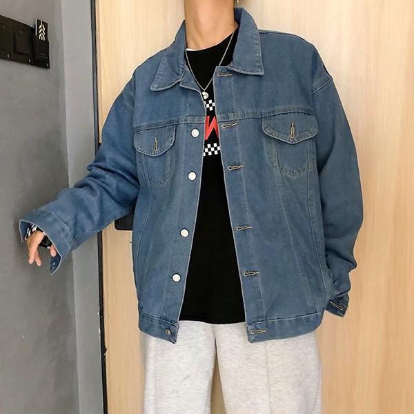 남성 박시한핏 데일리한 포켓 데님 자켓 IS-DN10N