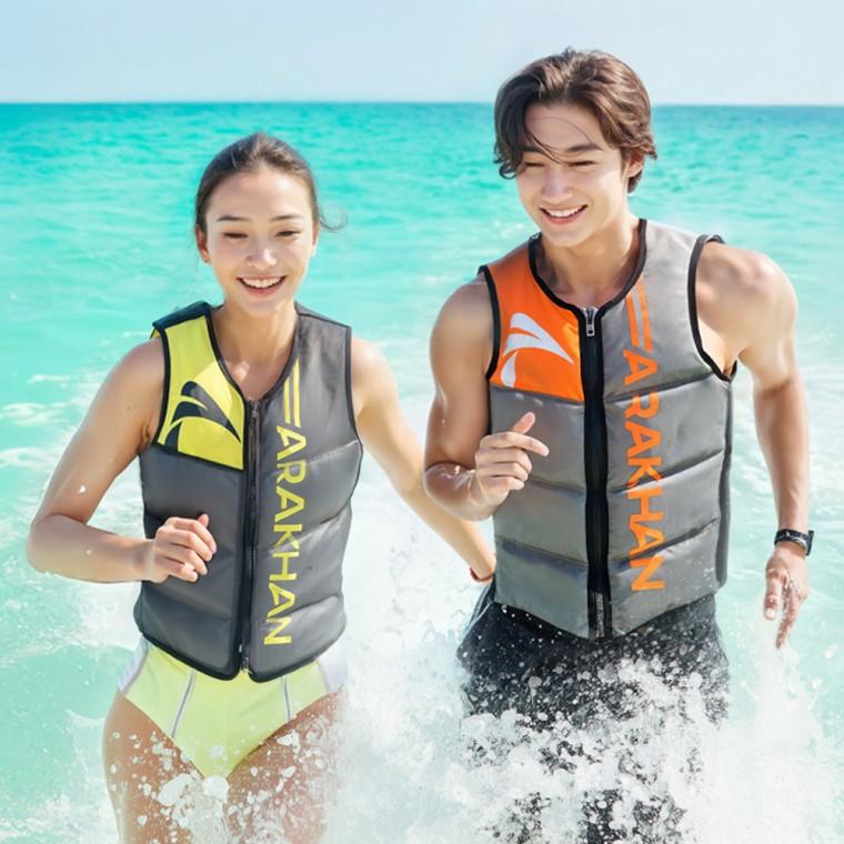 아라칸 네오프렌 프리미엄 부력보조복 성인 남자 여자 워터파크 라이프자켓 슬림핏 구명조끼