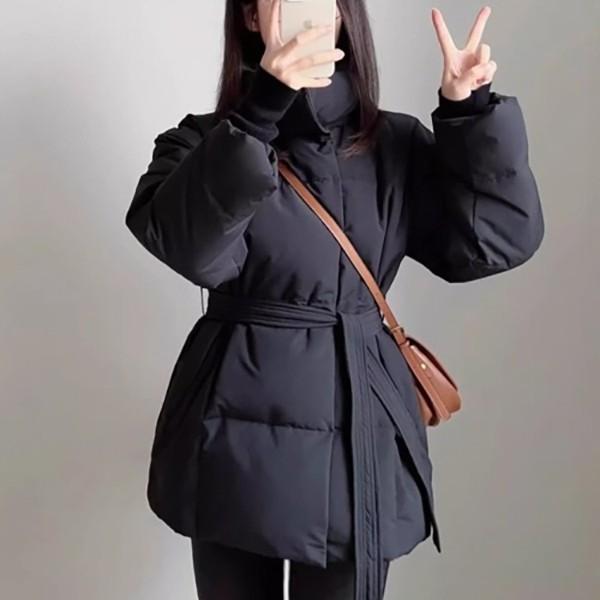 벨티드 윈터 시크 웰론 숏 자켓 패딩 TDN-0015