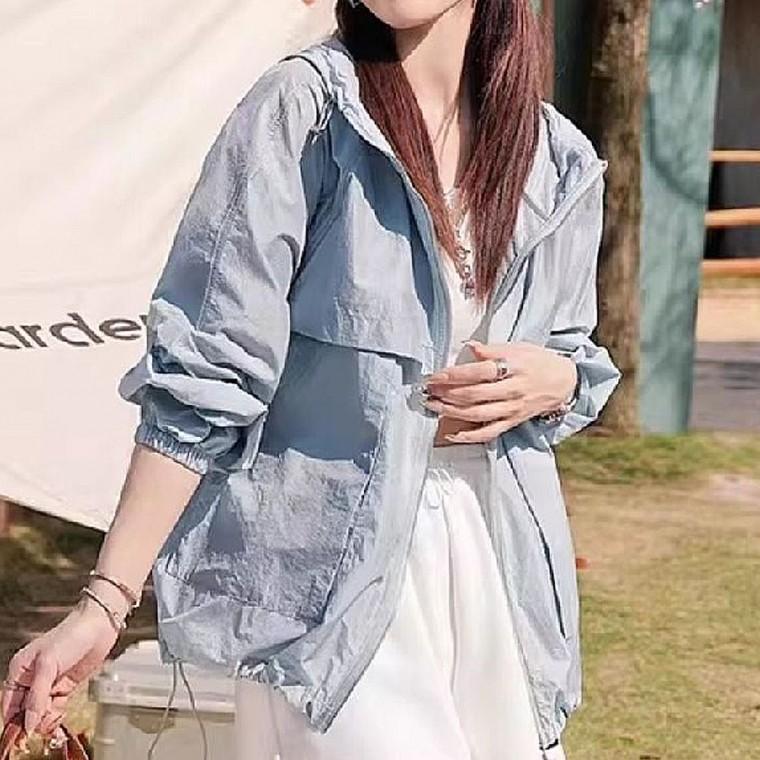 여자 후드 바람막이 간절기 가벼운 자켓 아우터
