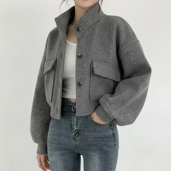 여성 스텐드넥 크롭 자켓 DS-DD559