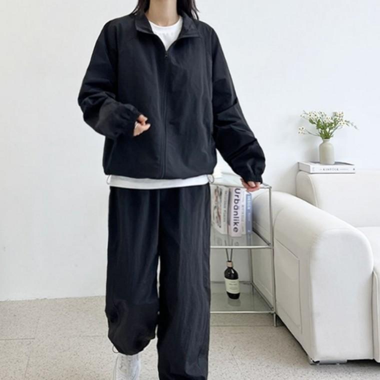여성 오버핏 집업 바람막이 여자 집업 자켓 상의