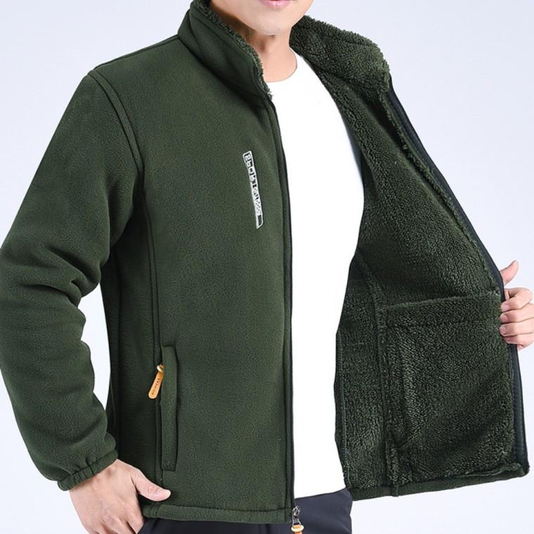 겨울 데일리 남성 기모 후리스 자켓 부드러운 착용감