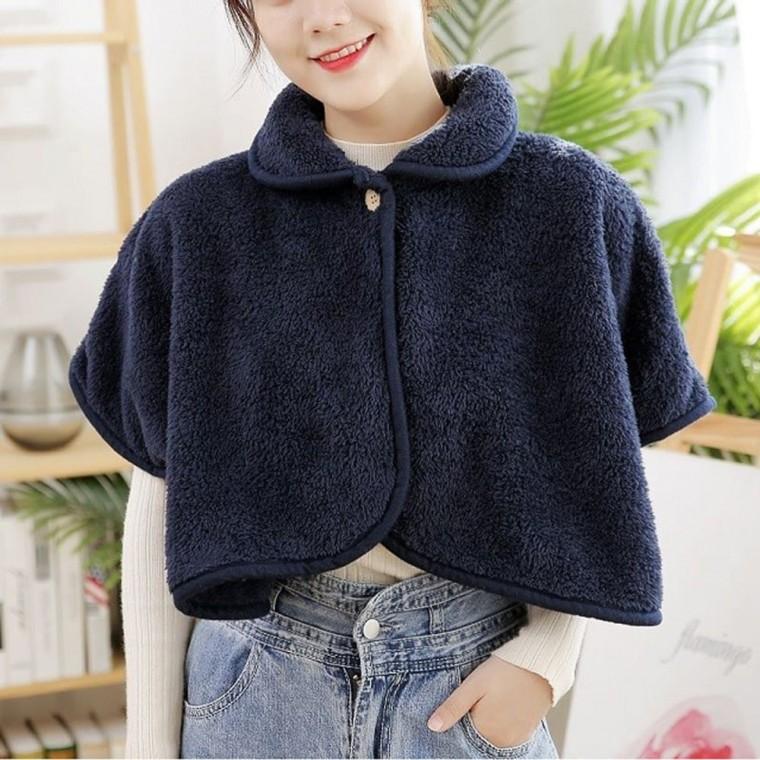 여성용 겨울 어깨워머 망토담요 극세사 블랭킷 자켓 방한