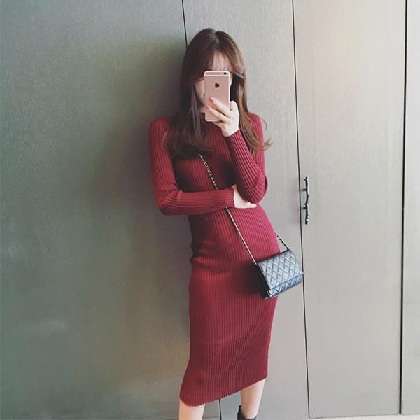 골지니트원피스 면마원피스 루즈핏 가을여성자켓