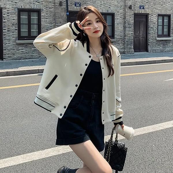 여성자켓 바시티 숏자켓 간절기 아우터