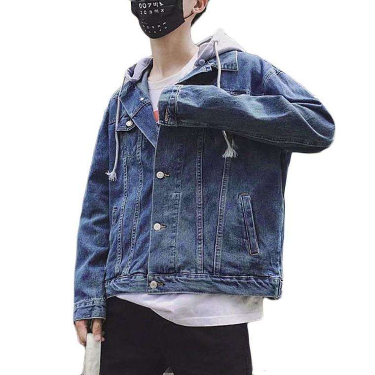 남성 탈부착 후드 자켓 간절기 오버핏 아우터