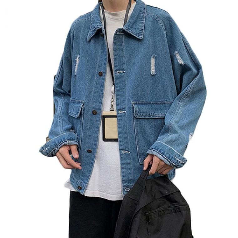 남성 데님 청자켓 패션 데일리 아우터