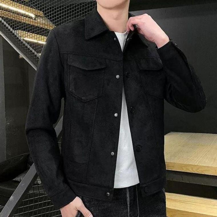 남성 스웨이드 레귤러핏 트러커 자켓 블루종 데님 골덴 가을