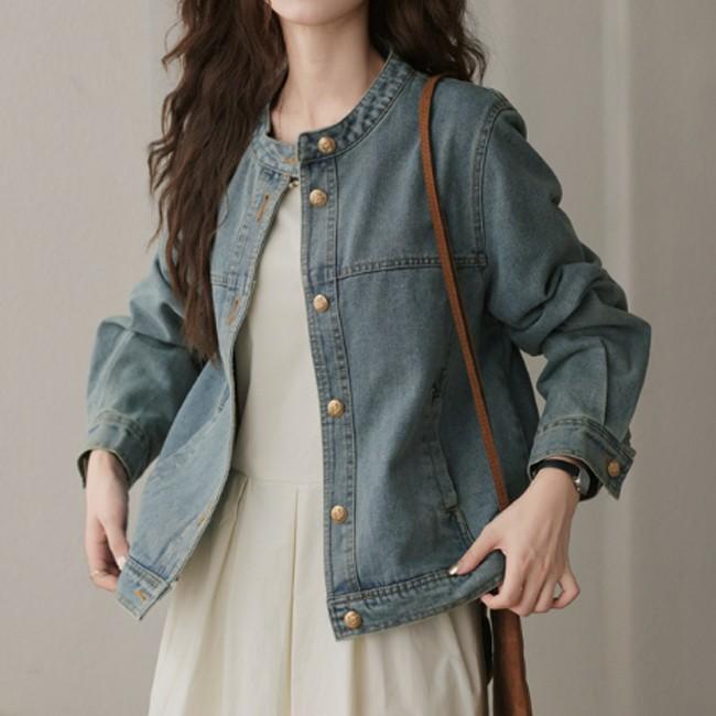 여성 빈티지 데일리 데님 자켓 DHH-E84