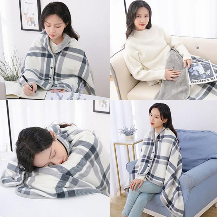 따뜻한 극세사 소재 다양한 활용도 데일리 무릎 담요