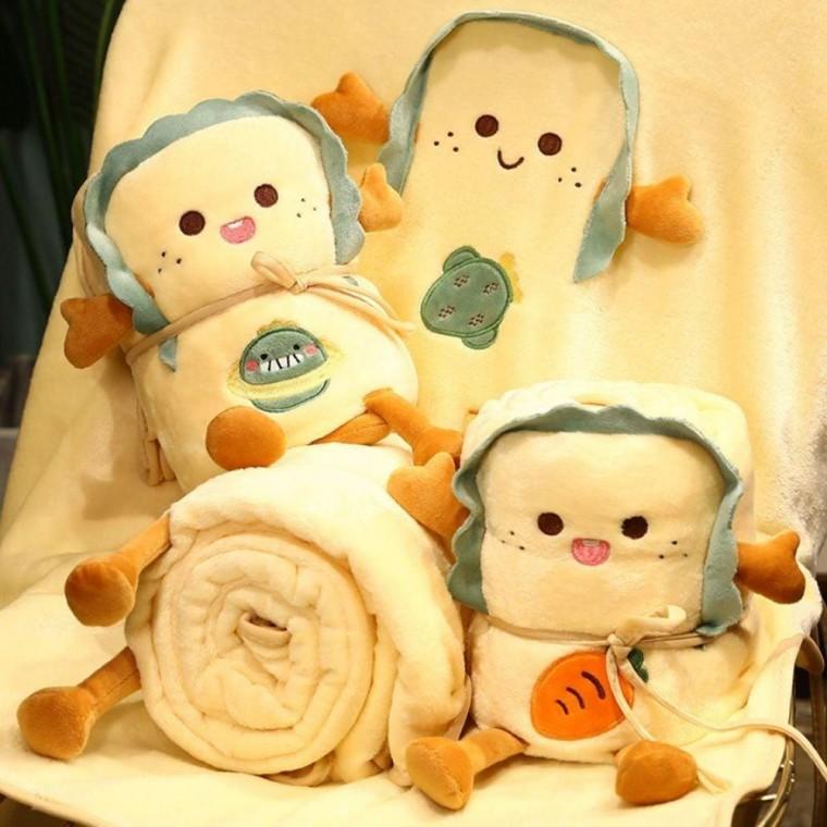 귀여운 극세사 캐릭터 무릎 담요 사무실 휴대용 따뜻한 포근한 미니 낮잠 이쁜 겨울 쿠션