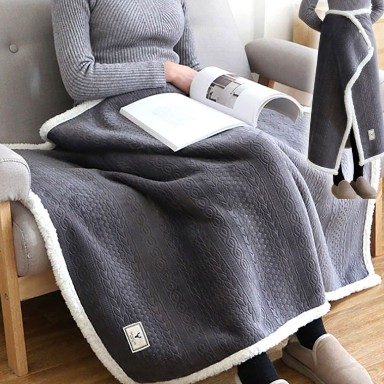 똑딱이무릎담요 쇼파 집순이 차박 도톰한 대형 똑딱이 무릎담요